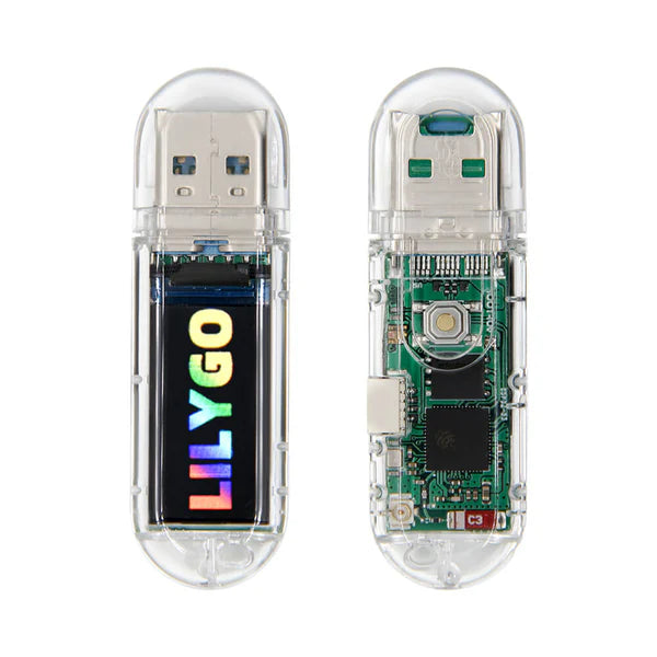 LILYGO T-Dongle S3 ESP32-S3 Development Board | WiFi & BLE 5.0 USB Dongle with 0.96" LCD Screen
